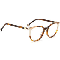 Carolina Herrera Women's Eyeglasses - Havana and Ivory Round Frame | CH 0056 0C1H 00 ,