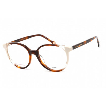 Carolina Herrera Women's Eyeglasses - Havana Ivory Acetate Round | CH 0067 0C1H 00 ,