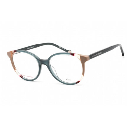 Carolina Herrera Women's Eyeglasses - Teal Brown Acetate Round Frame | CH 0067 0HBJ 00 ,