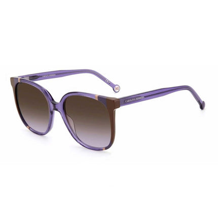 Carolina Herrera Women's Sunglasses - Brown Shaded Violet Lens Square | CH 0062/S 0E53 ,