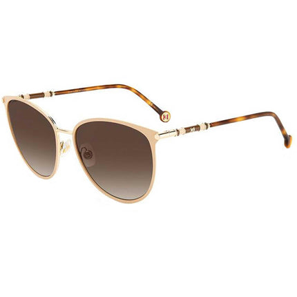 Carolina Herrera Women's Sunglasses - Gold Nude Butterfly Frame | CH 0029/S 0BKU HA ,