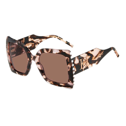 Carolina Herrera Women's Sunglasses - Havana Pink Butterfly Frame | CH 0001/S 00T4 4S ,