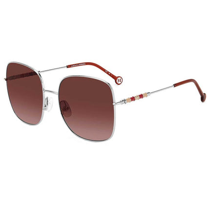 Carolina Herrera Women's Sunglasses - Light Gold Square Metal | CH 0035/S 03YG 3X ,