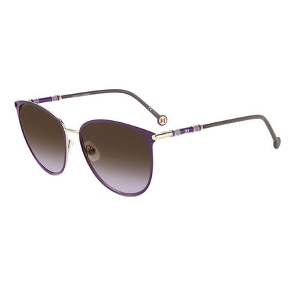 Carolina Herrera Women's Sunglasses - Violet Metal Butterfly Frame | CH 0029/S 0S9E QR ,