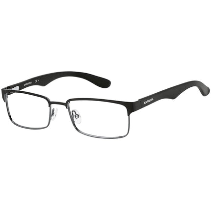 Carrera Men's Eyeglasses - Black and Dark Ruthenium Rectangular | Ca 6606 0J0P 00 ,