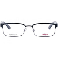 Carrera Men's Eyeglasses - Black and Dark Ruthenium Rectangular | Ca 6606 0J0P 00 ,