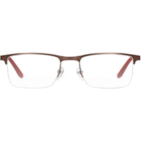 Carrera Men's Eyeglasses - Brown and Ruthenium Rectangular Frame | Ca 8810 0A24 00 ,