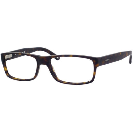 Carrera Men's Eyeglasses - Dark Havana Rectangular Shaped Frame | Ca 6180 0086 00 ,