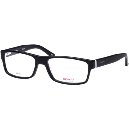 Carrera Men's Eyeglasses - Matte Black and White Rectangular Frame | Ca 6180 0OFZ 00 ,