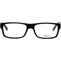Carrera Men's Eyeglasses - Matte Black and White Rectangular Frame | Ca 6180 0OFZ 00 ,