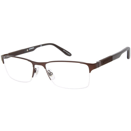 Carrera Men's Eyeglasses - Matte Brown Rectangular Shaped Frame | Ca 8821 0YZ4 00 ,