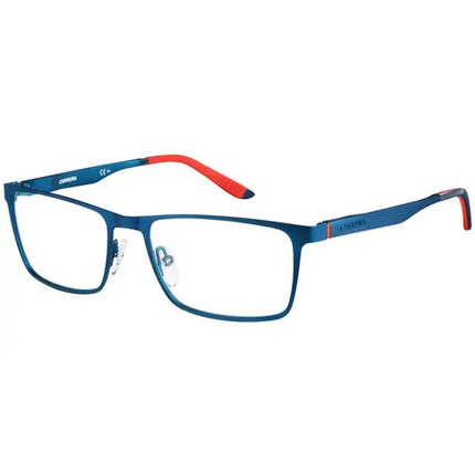 Carrera Men's Eyeglasses - Semi Matte Blue Rectangular Shape Frame | Ca 8811 05R1 00 ,