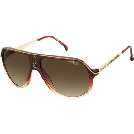 Carrera Men's Sunglasses - Burgundy Aviator Plastic Full Rim Frame | SAFARI65/N 07W5 ,