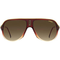 Carrera Men's Sunglasses - Burgundy Aviator Plastic Full Rim Frame | SAFARI65/N 07W5 ,