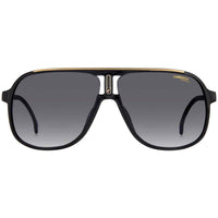 Carrera Men's Sunglasses - Dark Grey Shaded Lens Black Aviator Frame | 1047/S 02M2 ,