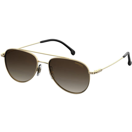 Carrera Men's Sunglasses - Gold Metal Pilot Frame Brown Shaded | CARRERA 187/S 0J5G/HA ,