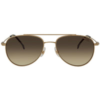 Carrera Men's Sunglasses - Gold Metal Pilot Frame Brown Shaded | CARRERA 187/S 0J5G/HA ,