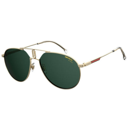 Carrera Men's Sunglasses - Green Lens Gold Metal Aviator Shape Frame | 1025/S 0PEF ,