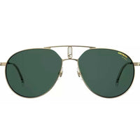 Carrera Men's Sunglasses - Green Lens Gold Metal Aviator Shape Frame | 1025/S 0PEF ,