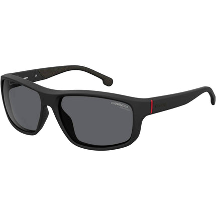 Carrera Men's Sunglasses - Grey Polarized Lens Matte Black Plastic Frame | 8038/S 0003 ,