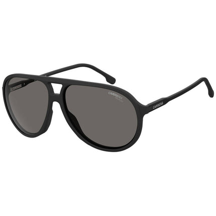 Carrera Men's Sunglasses - Matte Black Full Rim Aviator Frame Grey Lens | 237/S 0003 ,