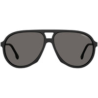 Carrera Men's Sunglasses - Matte Black Full Rim Aviator Frame Grey Lens | 237/S 0003 ,