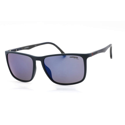 Carrera Men's Sunglasses - Matte Blue Frame Grey Blue Mirror Lens | 8031/S 0FLL XT ,