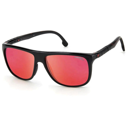 Carrera Men's Sunglasses - Red Multilayer Lens Black Square | HYPERFIT 17/S 0OIT ,