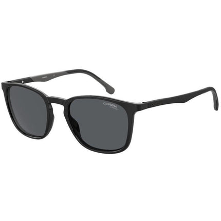 Carrera Men's Sunglasses - Smoke Lens Black Plastic Square Shape Frame | 8041/S 0807 ,