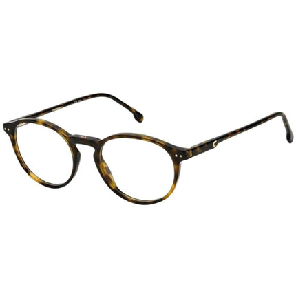 Carrera Unisex Eyeglasses - Full Rim Havana Plastic Round Frame | CARRERA 2026T 0086 ,