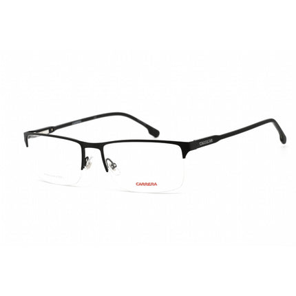 Carrera Unisex Eyeglasses - Half Rim Rectangular Matte Black Metal Frame | 243 003 00 ,