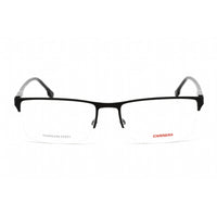 Carrera Unisex Eyeglasses - Half Rim Rectangular Matte Black Metal Frame | 243 003 00 ,