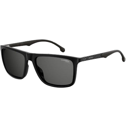 Carrera Unisex Sunglasses - Black and Grey Frame Polycarbonate Lens | 8032/S 0807 IR ,