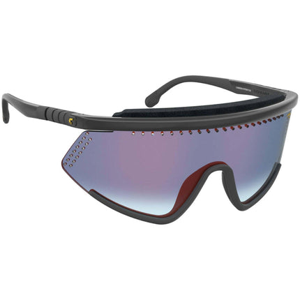Carrera Unisex Sunglasses - Black Frame Blue Shaded Red Lens | HYPERFIT 10/SE 807 ,