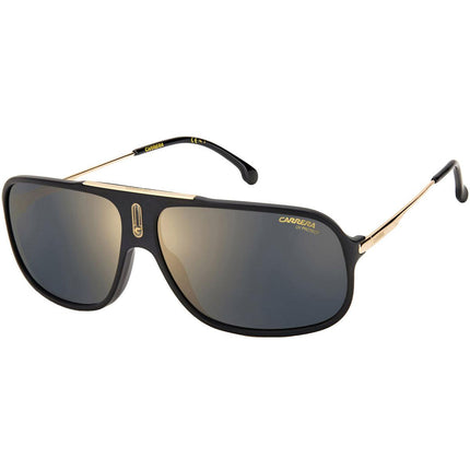 Carrera Unisex Sunglasses - Black Gold Acetate Frame UV Protection | COOL65 0I46-JO ,