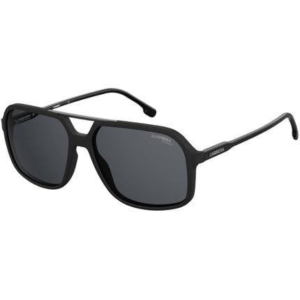 Carrera Unisex Sunglasses - Black Rectangular Full Rim Frame Grey Lens | 229/S 0807 ,
