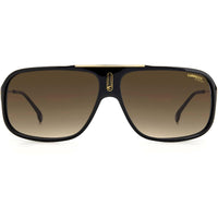 Carrera Unisex Sunglasses - Brown Gradient Lens Black Rectangular Frame | COOL65 0807 ,