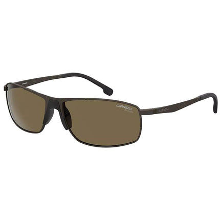 Carrera Unisex Sunglasses - Brown Metal Rectangular Full Rim Frame | 8039/S 009Q SP ,