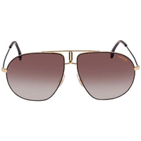 Carrera Unisex Sunglasses - Full Rim Black and Gold Pilot Metal Frame | Bound 02M2 00 ,