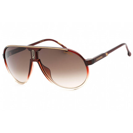 Carrera Unisex Sunglasses - Full Rim Burgundy Plastic Aviator | CHAMPION65/N 07W5 HA ,
