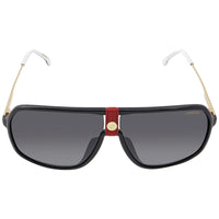 Carrera Unisex Sunglasses - Full Rim Gradient Grey Lens Black Frame | 1019/S 0Y11 9O ,