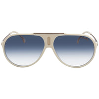 Carrera Unisex Sunglasses - Full Rim Ivory and Gold Plastic Frame | HOT65 0SZJ 1V ,