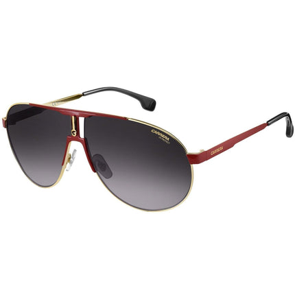 Carrera Unisex Sunglasses - Full Rim Red and Gold Oversized Frame | 1005/S 0AU2 00 ,