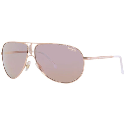 Carrera Unisex Sunglasses - Gold Copper and White Metal Pilot Frame | GIPSY65 0DDB 0J ,