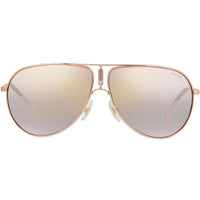 Carrera Unisex Sunglasses - Gold Copper and White Metal Pilot Frame | GIPSY65 0DDB 0J ,