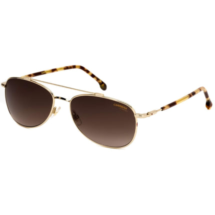 Carrera Unisex Sunglasses - Gold Full Rim Metal Aviator Frame | CARRERA 224/S 0J5G HA ,