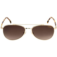 Carrera Unisex Sunglasses - Gold Full Rim Metal Aviator Frame | CARRERA 224/S 0J5G HA ,