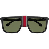 Carrera Unisex Sunglasses - Green Lens Matte Black Frame | HYPERFIT 11/S 0003 UC ,