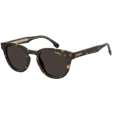 Carrera Unisex Sunglasses - Havana Full-Rim Plastic Frame Brown Lenses | 252/S 0086 ,