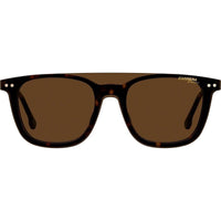 Carrera Unisex Sunglasses - Havana Square Frame Brown Lens | CARRERA 2023T/C 0086/70 ,